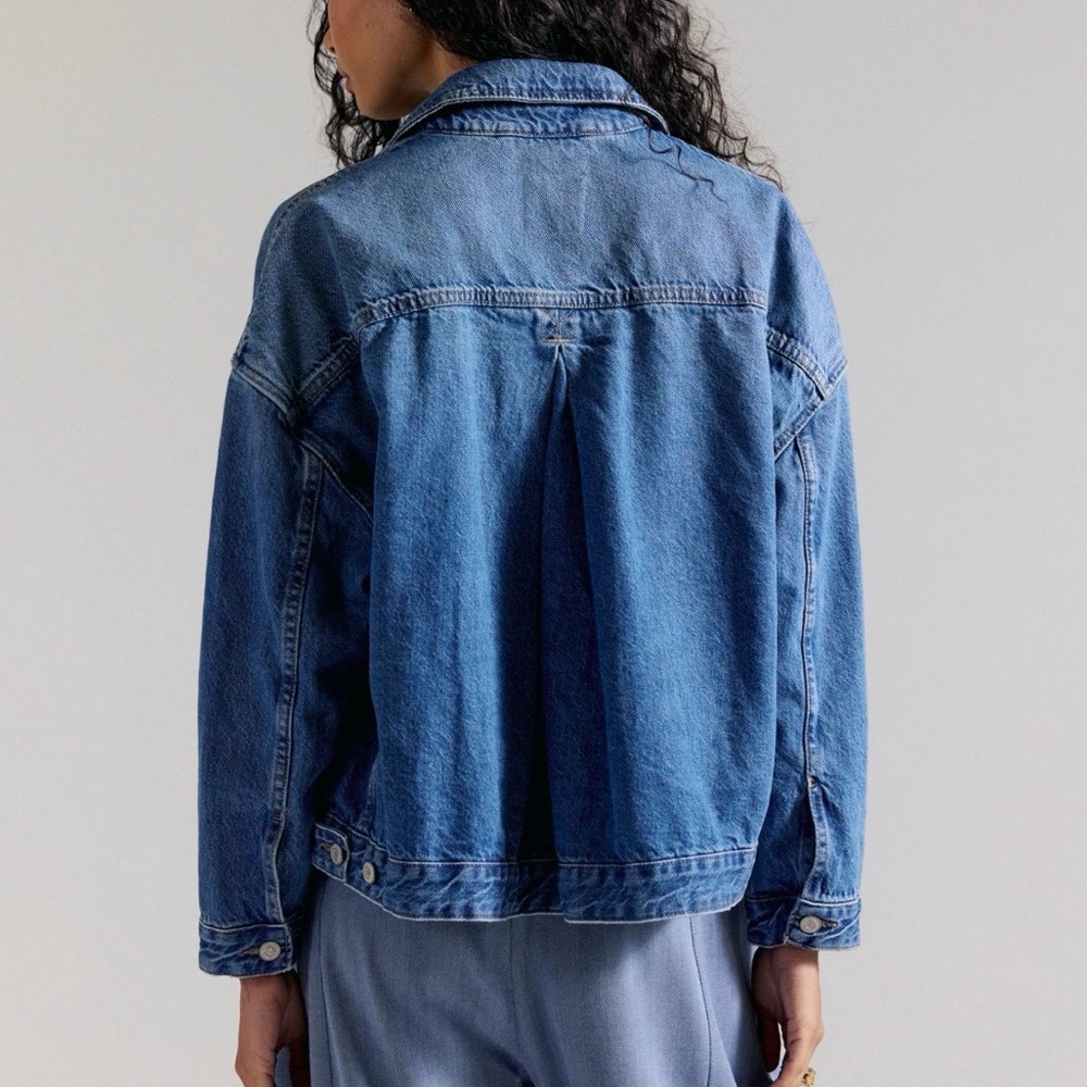 We The Free Opal Swing Denim Jacket - Oversized Medium - Picture 3 of 11